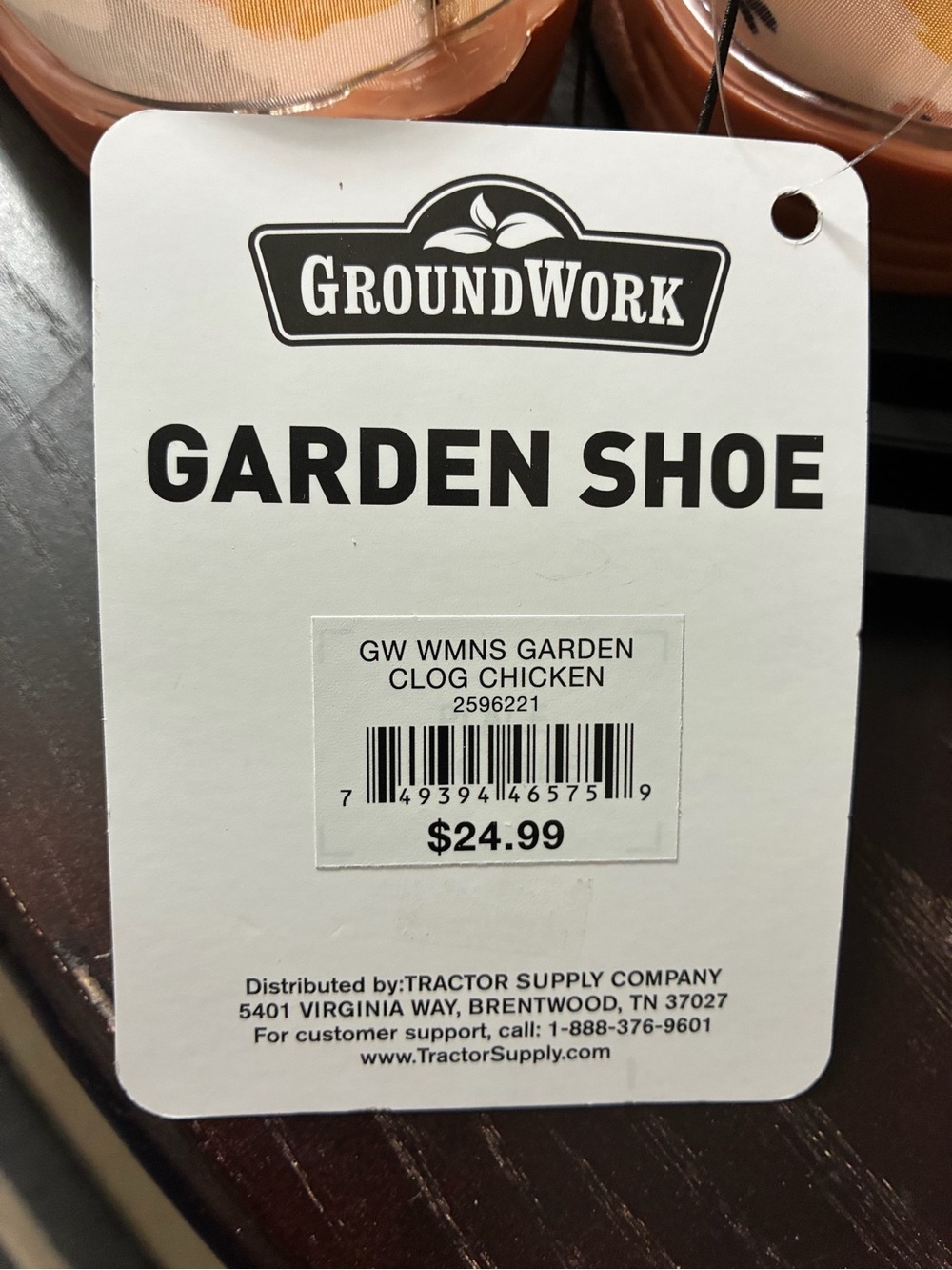 Groundwork Floral Chicken Print Slip-On Clogs in Peach Size 9 - Picture 7 of 7